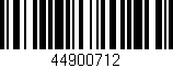 Código de barras (EAN, GTIN, SKU, ISBN): '44900712'