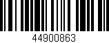 Código de barras (EAN, GTIN, SKU, ISBN): '44900863'