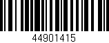 Código de barras (EAN, GTIN, SKU, ISBN): '44901415'