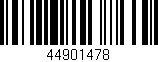 Código de barras (EAN, GTIN, SKU, ISBN): '44901478'