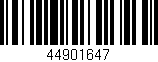 Código de barras (EAN, GTIN, SKU, ISBN): '44901647'