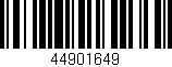 Código de barras (EAN, GTIN, SKU, ISBN): '44901649'
