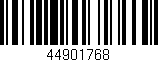 Código de barras (EAN, GTIN, SKU, ISBN): '44901768'