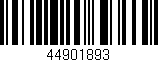 Código de barras (EAN, GTIN, SKU, ISBN): '44901893'