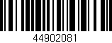 Código de barras (EAN, GTIN, SKU, ISBN): '44902081'