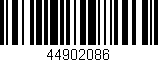 Código de barras (EAN, GTIN, SKU, ISBN): '44902086'