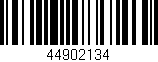 Código de barras (EAN, GTIN, SKU, ISBN): '44902134'