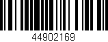 Código de barras (EAN, GTIN, SKU, ISBN): '44902169'