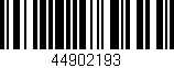 Código de barras (EAN, GTIN, SKU, ISBN): '44902193'