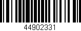 Código de barras (EAN, GTIN, SKU, ISBN): '44902331'