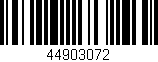 Código de barras (EAN, GTIN, SKU, ISBN): '44903072'
