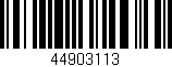 Código de barras (EAN, GTIN, SKU, ISBN): '44903113'