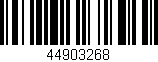 Código de barras (EAN, GTIN, SKU, ISBN): '44903268'