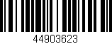 Código de barras (EAN, GTIN, SKU, ISBN): '44903623'