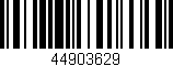 Código de barras (EAN, GTIN, SKU, ISBN): '44903629'
