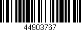 Código de barras (EAN, GTIN, SKU, ISBN): '44903767'