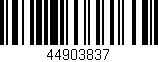 Código de barras (EAN, GTIN, SKU, ISBN): '44903837'