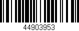 Código de barras (EAN, GTIN, SKU, ISBN): '44903953'