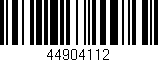 Código de barras (EAN, GTIN, SKU, ISBN): '44904112'