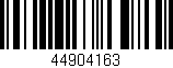 Código de barras (EAN, GTIN, SKU, ISBN): '44904163'