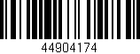 Código de barras (EAN, GTIN, SKU, ISBN): '44904174'