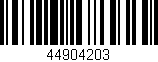 Código de barras (EAN, GTIN, SKU, ISBN): '44904203'