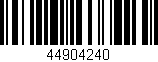 Código de barras (EAN, GTIN, SKU, ISBN): '44904240'
