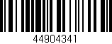 Código de barras (EAN, GTIN, SKU, ISBN): '44904341'