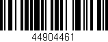 Código de barras (EAN, GTIN, SKU, ISBN): '44904461'