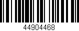 Código de barras (EAN, GTIN, SKU, ISBN): '44904468'