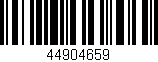 Código de barras (EAN, GTIN, SKU, ISBN): '44904659'