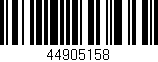 Código de barras (EAN, GTIN, SKU, ISBN): '44905158'