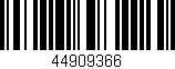Código de barras (EAN, GTIN, SKU, ISBN): '44909366'