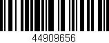 Código de barras (EAN, GTIN, SKU, ISBN): '44909656'