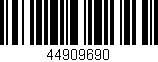 Código de barras (EAN, GTIN, SKU, ISBN): '44909690'
