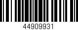 Código de barras (EAN, GTIN, SKU, ISBN): '44909931'