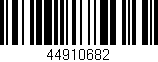Código de barras (EAN, GTIN, SKU, ISBN): '44910682'