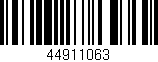 Código de barras (EAN, GTIN, SKU, ISBN): '44911063'