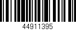 Código de barras (EAN, GTIN, SKU, ISBN): '44911395'