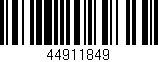 Código de barras (EAN, GTIN, SKU, ISBN): '44911849'