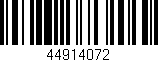 Código de barras (EAN, GTIN, SKU, ISBN): '44914072'