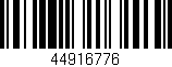 Código de barras (EAN, GTIN, SKU, ISBN): '44916776'