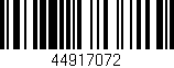 Código de barras (EAN, GTIN, SKU, ISBN): '44917072'