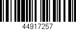 Código de barras (EAN, GTIN, SKU, ISBN): '44917257'