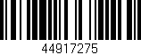 Código de barras (EAN, GTIN, SKU, ISBN): '44917275'