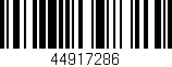 Código de barras (EAN, GTIN, SKU, ISBN): '44917286'