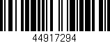 Código de barras (EAN, GTIN, SKU, ISBN): '44917294'