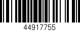 Código de barras (EAN, GTIN, SKU, ISBN): '44917755'