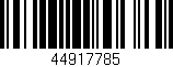 Código de barras (EAN, GTIN, SKU, ISBN): '44917785'