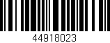 Código de barras (EAN, GTIN, SKU, ISBN): '44918023'